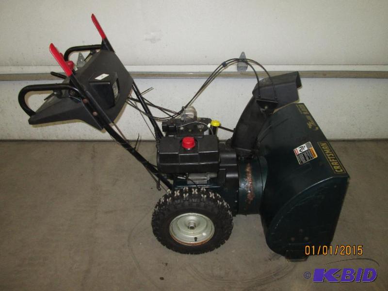 lot 2 image: Craftsman 9HP Two-Stage Snowblower, 28" ...