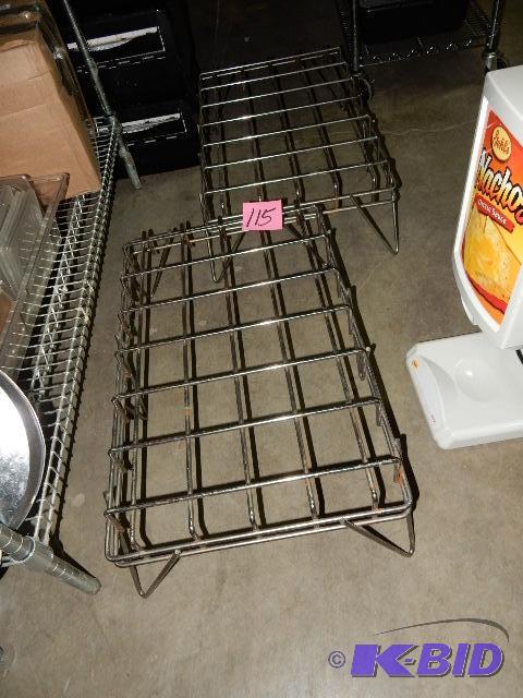 2, heavy Chrome wire Dunnage Racks