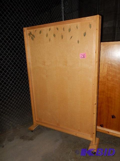 Portable wall dividers.. Wood