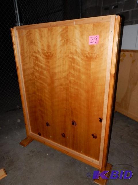 Portable wall dividers.. Wood