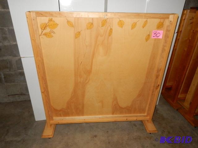 Portable wall dividers.. Wood