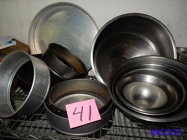 Misc. Mixing Bowls, Cake Pans