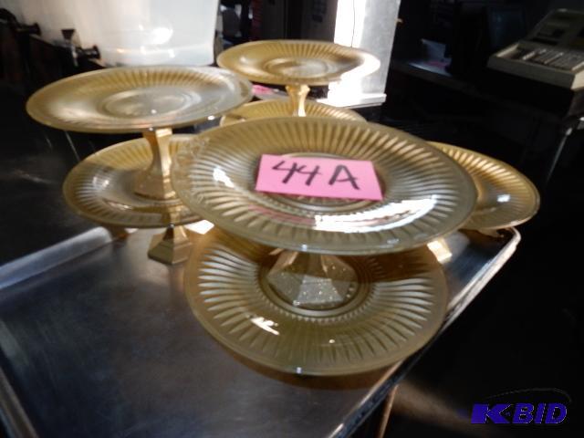 Round Pedestal Serving Plates