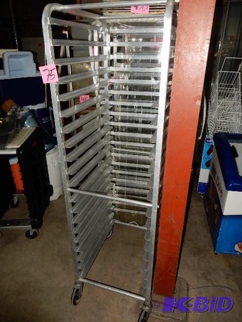 Aluminum pan Rack with plastic cover