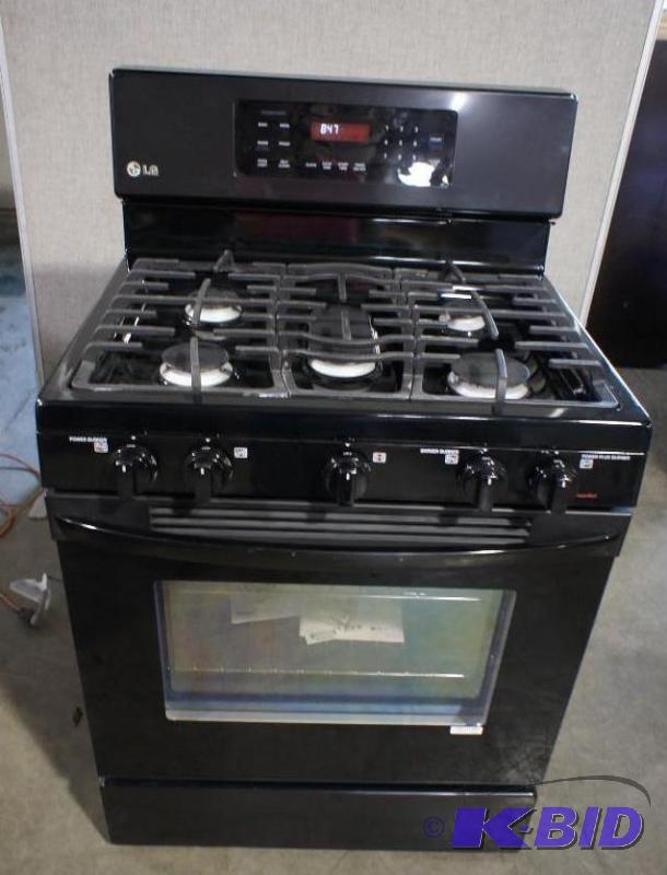 lot 5 image: New LG Stove - Model # (LRG3093SB) - Powerful...
