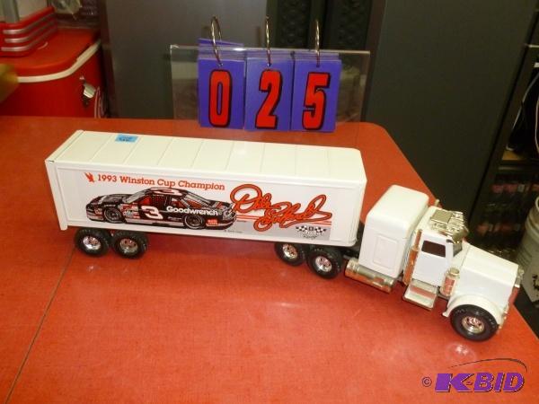 Metal ertl Dale Earnhardt transporter. As sho...