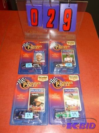 4 Dale Earnhardt 164 scale cars as shown. Te...