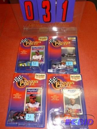 4 Dale Earnhardt 164 scale cars. As shown. T...