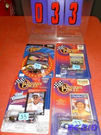 4 Dale Earnhardt 164 scale cars. As shown. T...