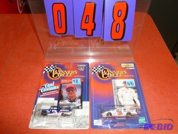 2 Dale Earnhardt 164 scale cars. As shown. T...