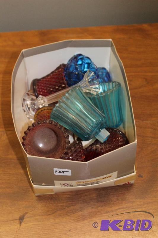 Assorted Colored Glass Candle Holders&nbsp...