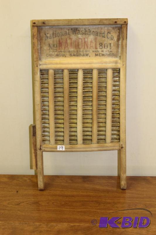 Vintage Clothes Washboard&nbsp  National Was...