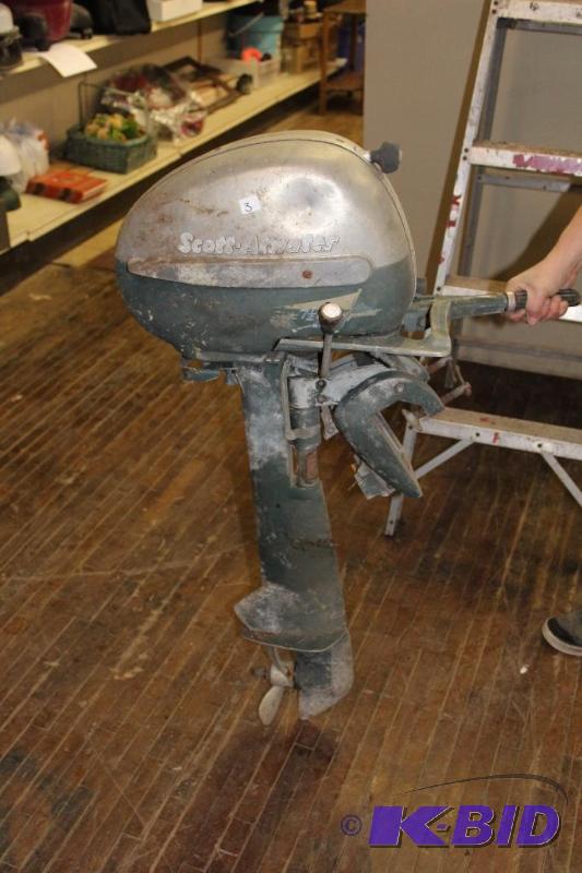 Vintage Scott - Atwater Boat Motor  Aluminum ...