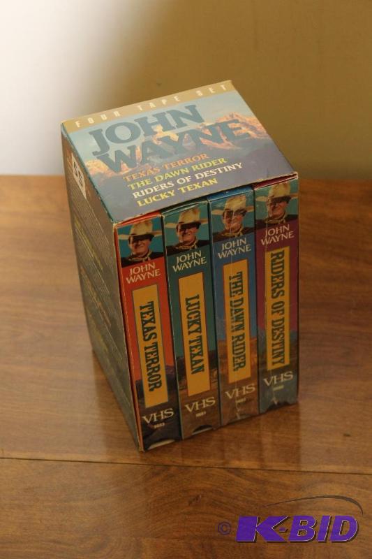 John Wayne VHS Collection&nbsp  Vol. 1 and 2...