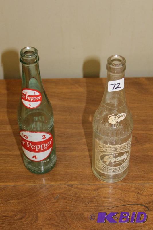 Vintage Rare Goody Soda Bottle and Dr. Pepper...