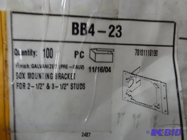 B-line BB4-23 box mounting brackets. Qty 100...