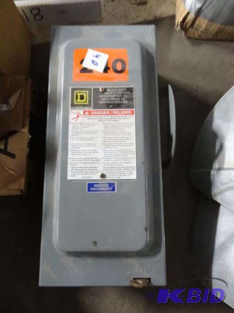 Sqyare D 240 volt safety switch...