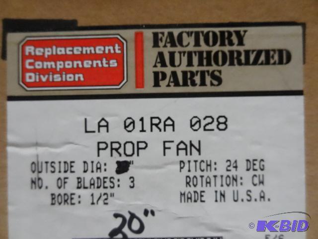 Prop fan. LA01RA 028. 20&quot. New. Qty 2...