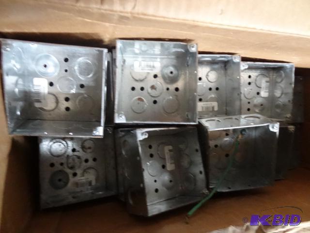 4 x 4 metal electrical inspection boxes. Qty ...