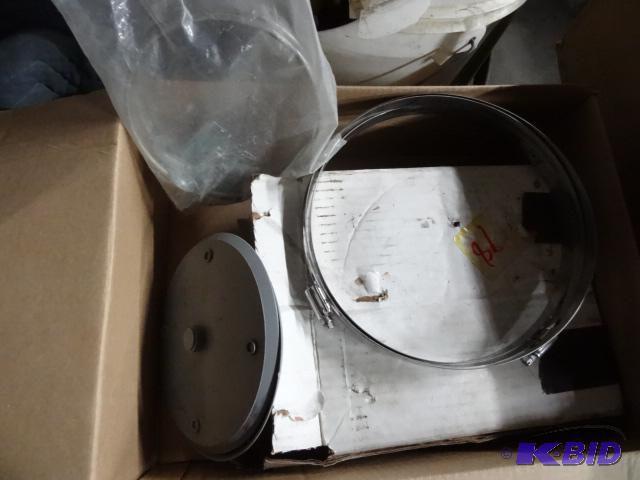 Large hose clamps. Metal fan cage, and more...