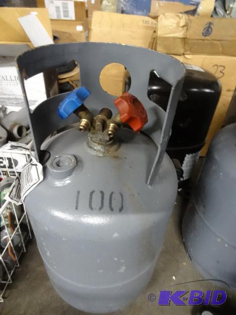 Refrigerant recovery tank...