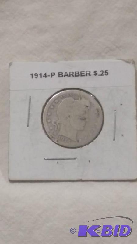 Barber or Liberty Silver Quarter