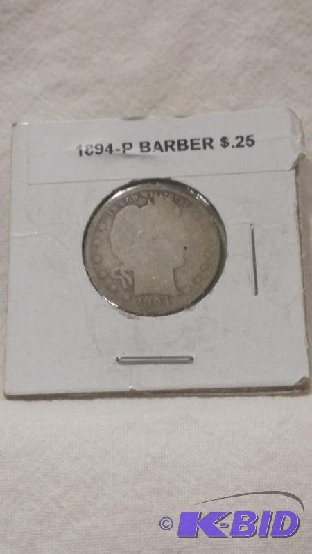 Barber or Liberty Silver Quarter