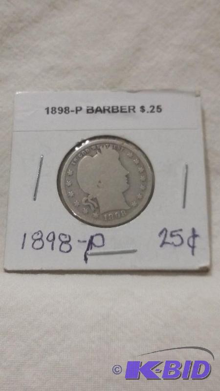 Barber or Liberty Silver Quarter