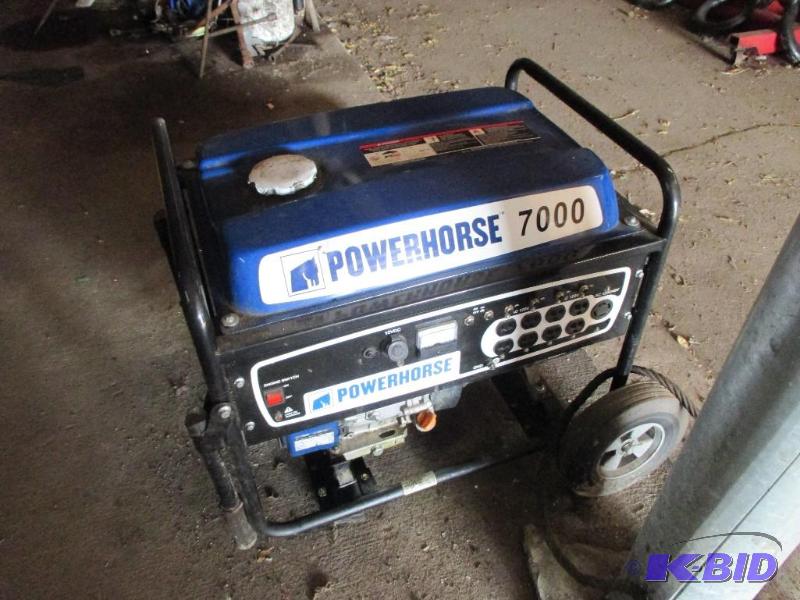 lot 9 image: Powerhouse 7000 generator Still has first and...