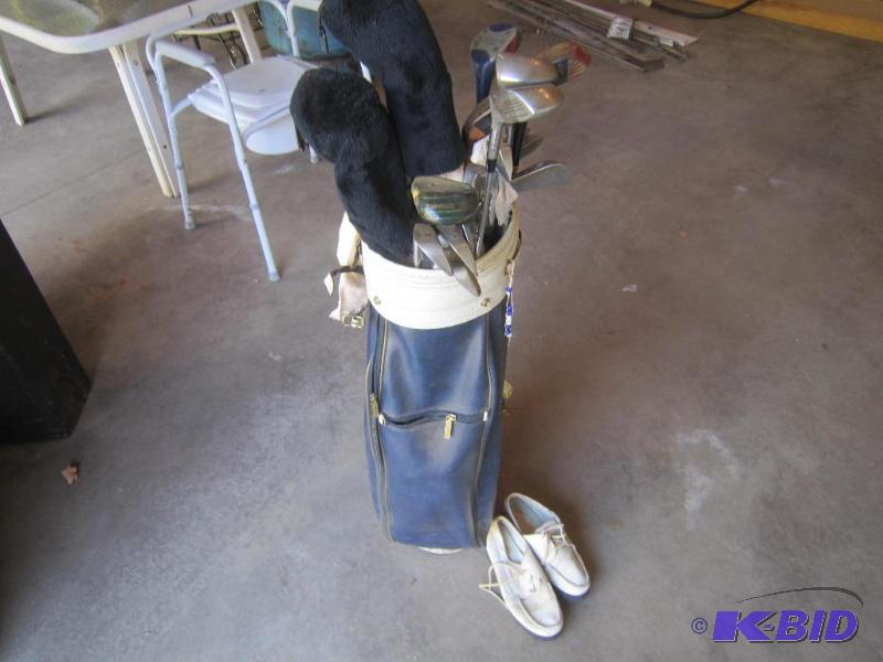 Set of Golf Clubs, Bag and Shoes