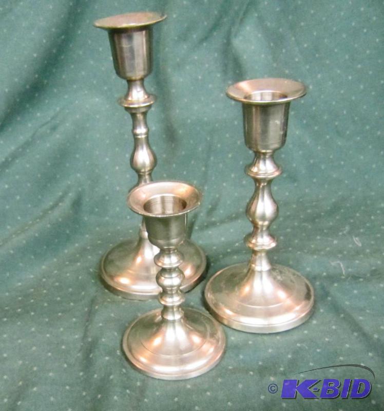 3 candle holders