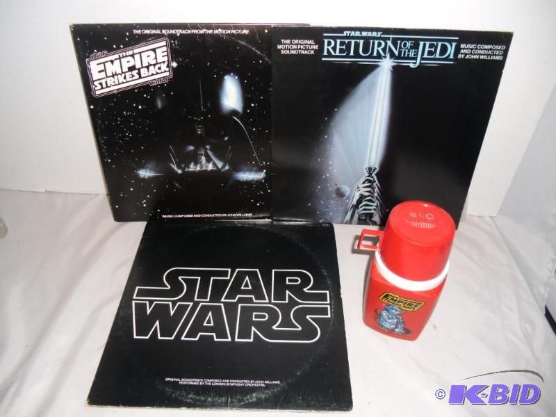 Dum-de-duuum Star Wars  Empire Strikes Back  Return of the Jedi Vinyl Records & Thermos