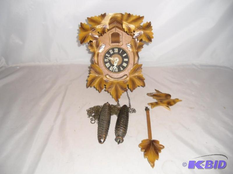 Vintage Cuckoo Clock 8 Day Roman Numerals Made Germany TLC  Repair