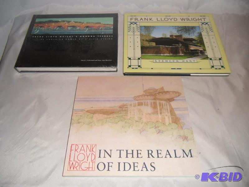 3 Frank Lloyd Wright Books