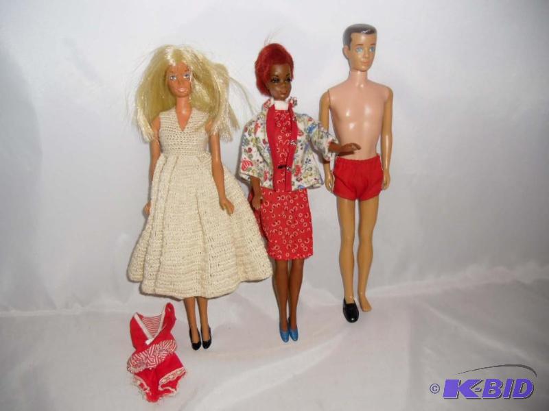 Vintage 1966 Barbie and Ken Dolls