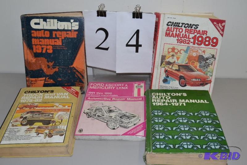 lot 24 image: Auto Repair Manuals - Chilton and Haynes