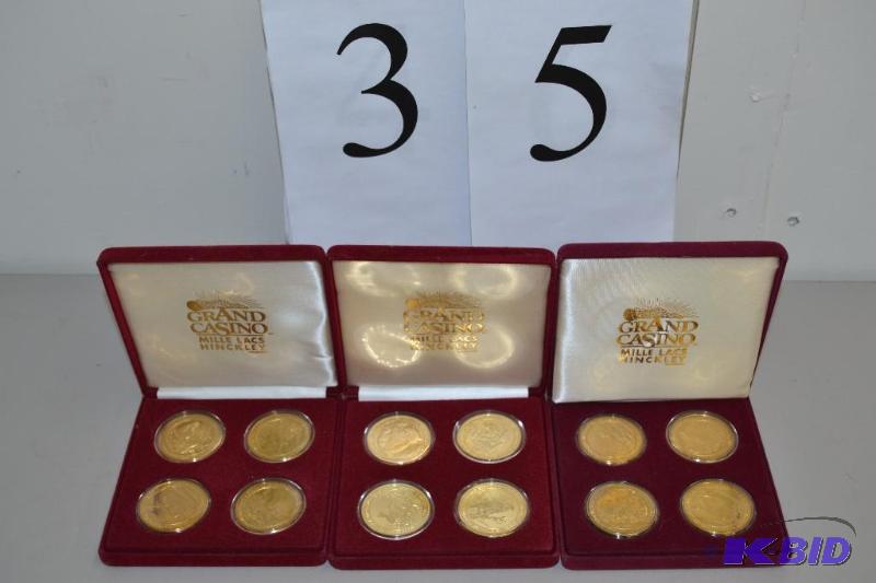 lot 35 image: Grand Casino coin sets
