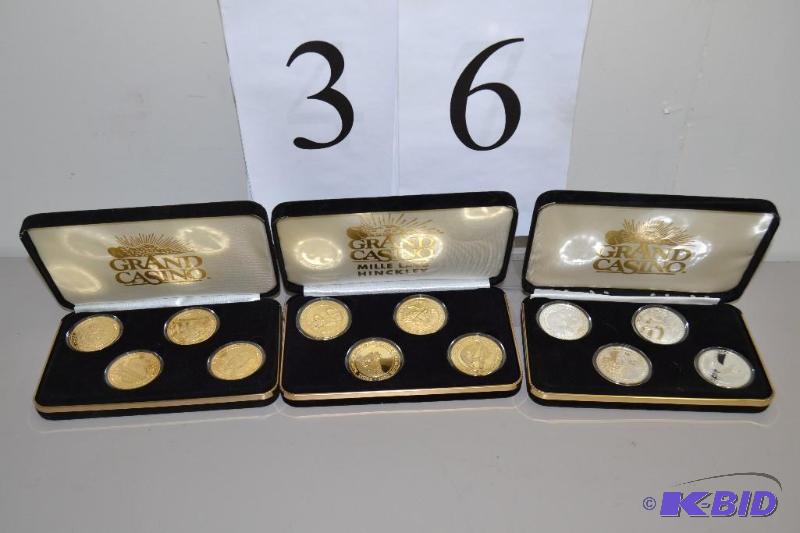lot 36 image: Grand Casino coin sets