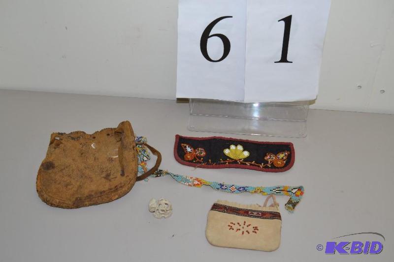 lot 61 image: Leather and Bead work