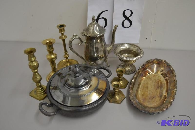 lot 68 image: Silver & Brass