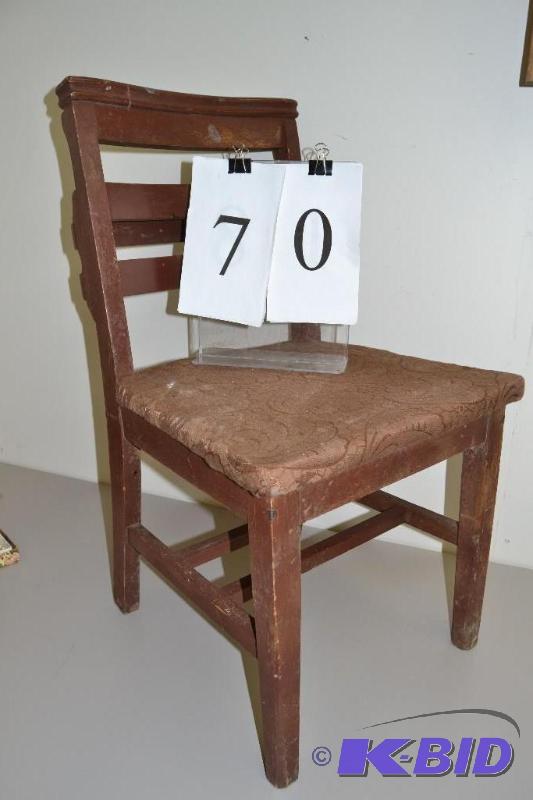 lot 70 image: Chair, school or church