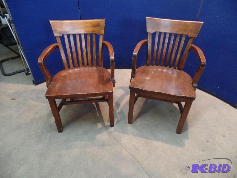 2 Solid Wood Chairs