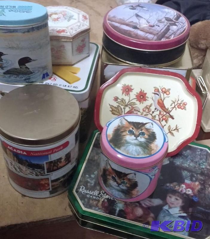 LARGE LOT of tins...