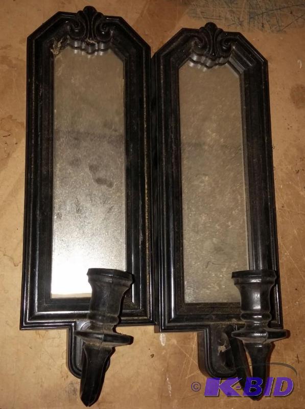 Mirror and candle sconces...