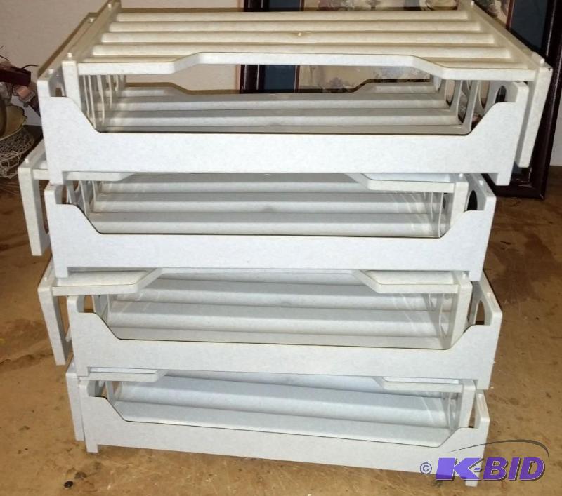 Lot of stackable letter holders...