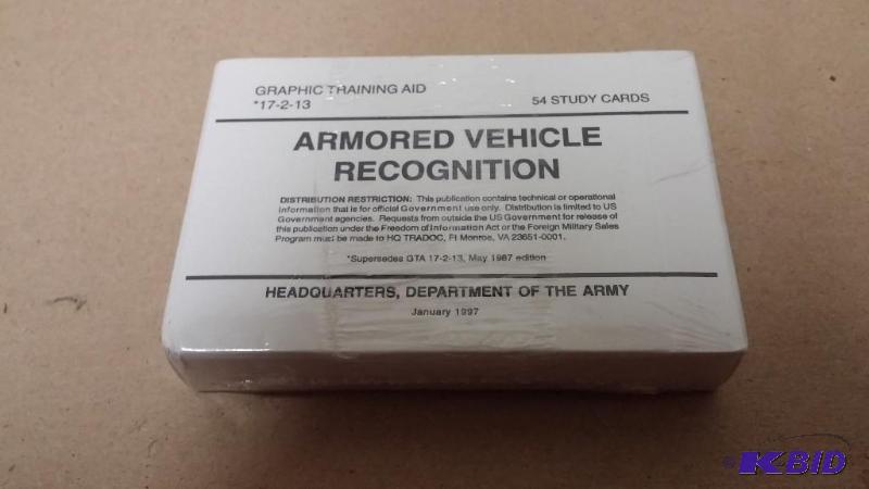 US ARMY ARMORED VEHICLE RECOGNITION DECK 54 C...