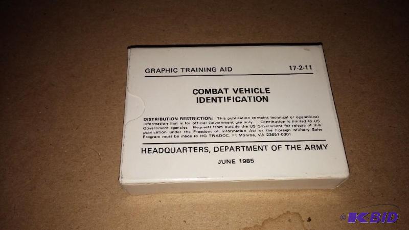 US ARMY COMBAT VEHICLE IDENTIFICATION DECK DA...