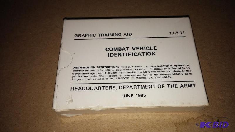 US ARMY COMBAT VEHICLE IDENTIFICATION DECK DA...