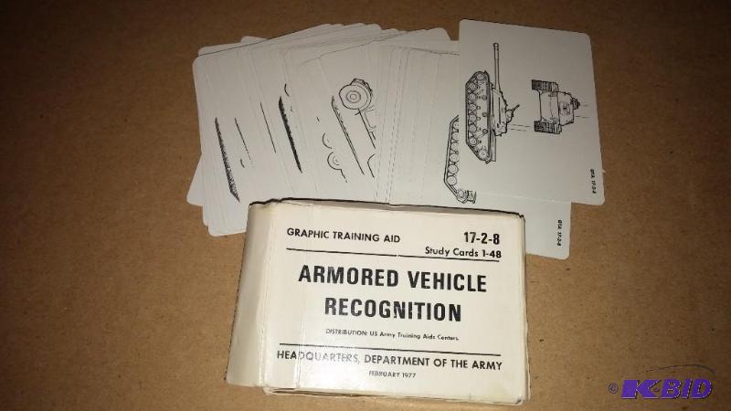 US ARMY ARMORED VEHICLE RECOGNITION DECK 48 C...