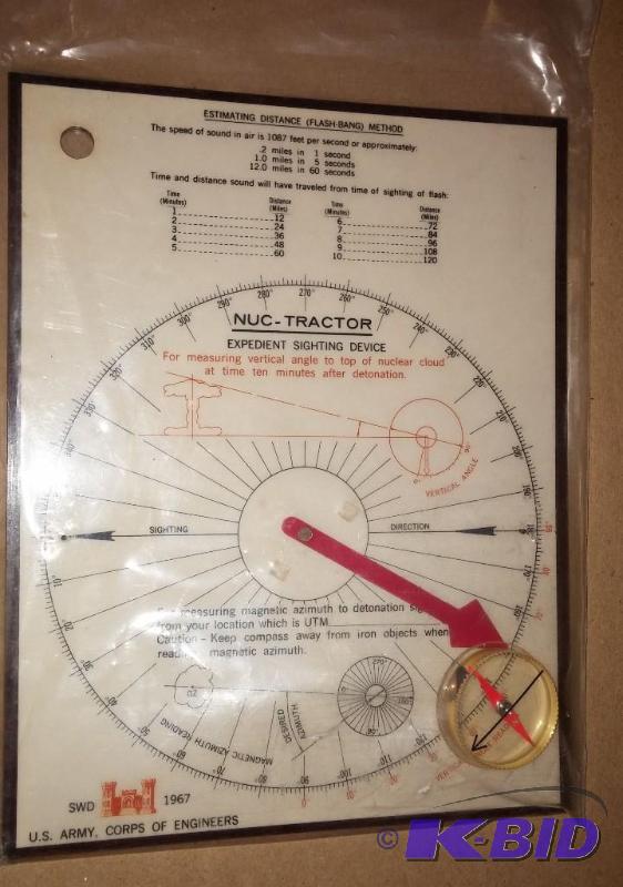 US ARMY NUC-TRACTOR, USED FOR ESTIMATING DIST...